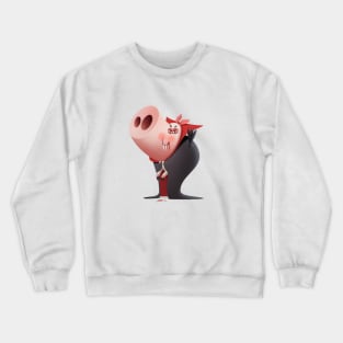 Dracula pig Crewneck Sweatshirt